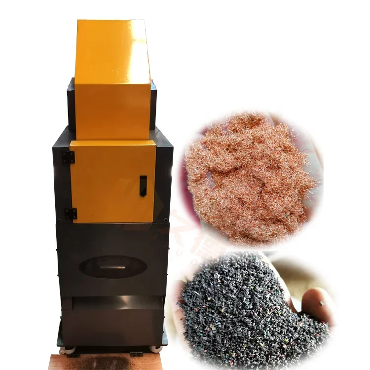 30-60kg/h Capacity 99% Purity Scrap Wires Copper Recycling Cable Granulator Machine