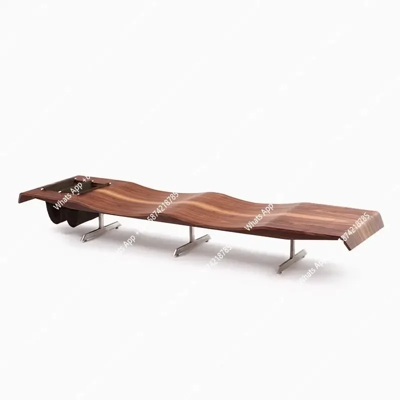 

J Medieval Style Bench Living Room Home Wave Sofa Stool Designer Solid Wood Retro Bedside Stool