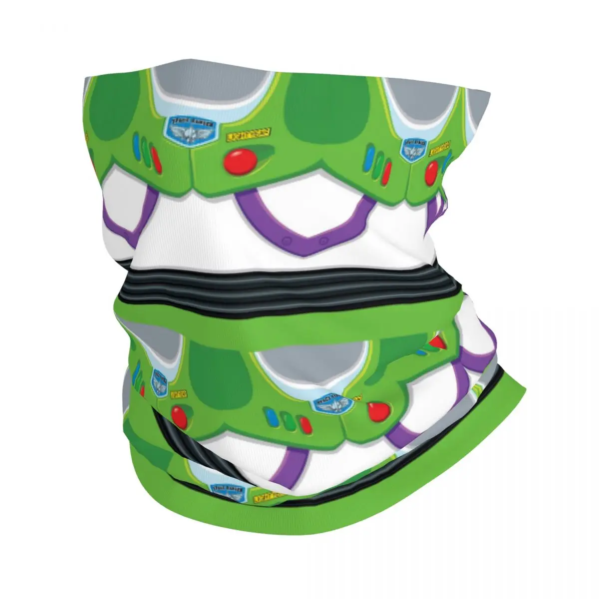 Custom Toy Story Buzz Lightyear's Space Ranger Suit Winter Headband Neck Men Women Hiking Hunting Tube Scarf Face Bandana Gaiter