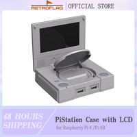 RETROFLAG PiStation Case Raspberry Pi 4 Case with Cooling Fan and 3pcs Heatsinks Pistation LCD Case for Raspberry Pi 4 /Pi 4B