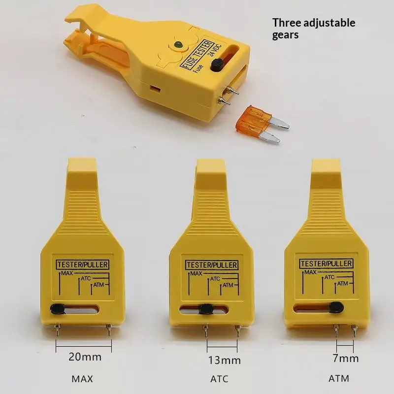 Car Fuse Removal Tester Puller Kit Universal Auto Fuse Checker Tool with Green Indicator for Travel Car Emergency Repair