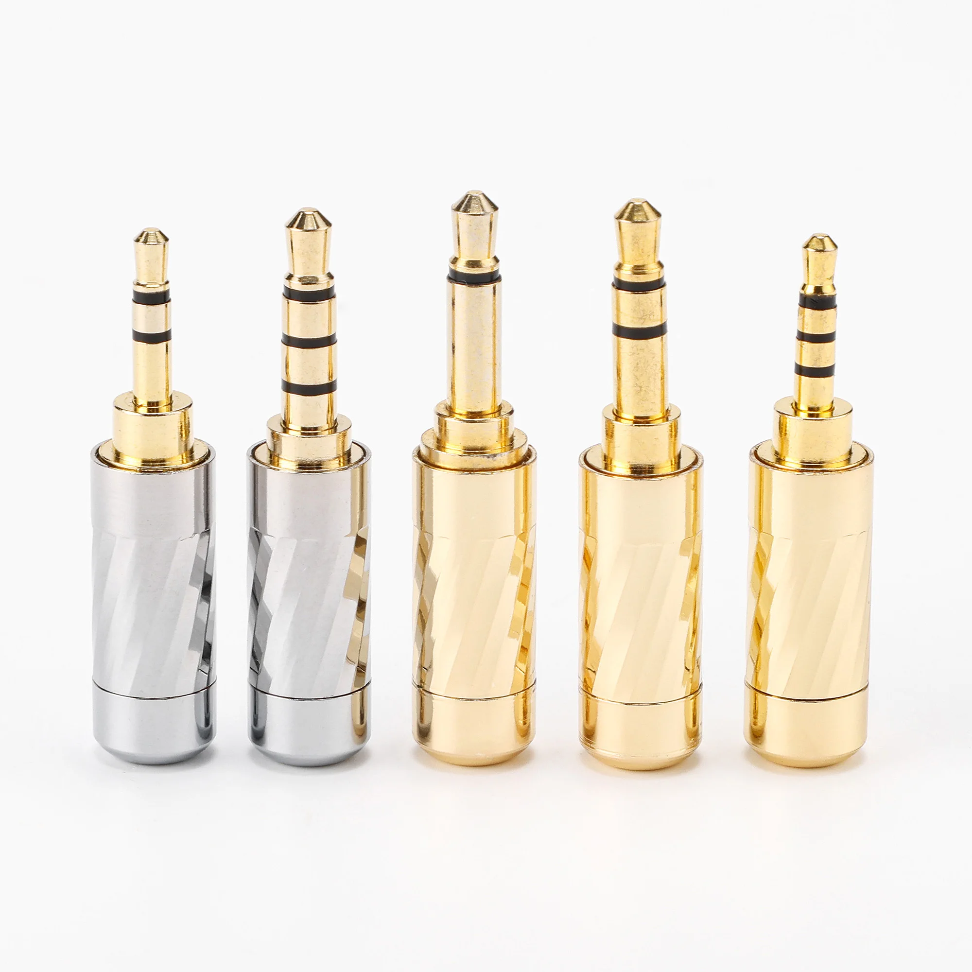 สเตอริโอ3.5มม.3.5 Balance 2.5สเตอริโอมม.2.5ระดับ4 Balance โลหะทอง Shell Bright สีเชลล์3.5โมโนโฟนิก