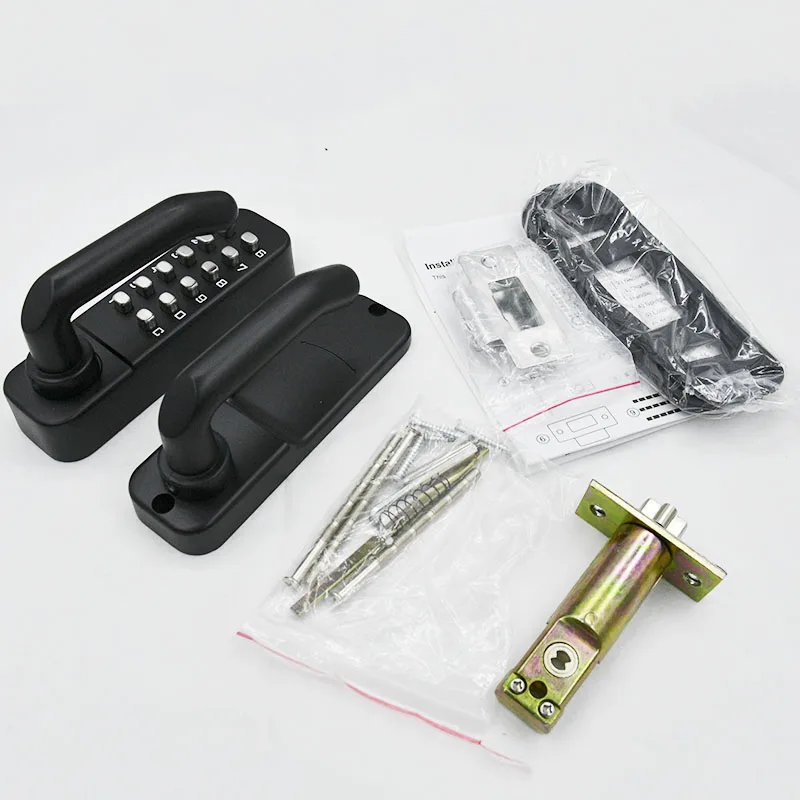 Weatherproof External Gate Lock Rainproof Mechanical Handle Lock Mechanism For Outdoor Fence Door