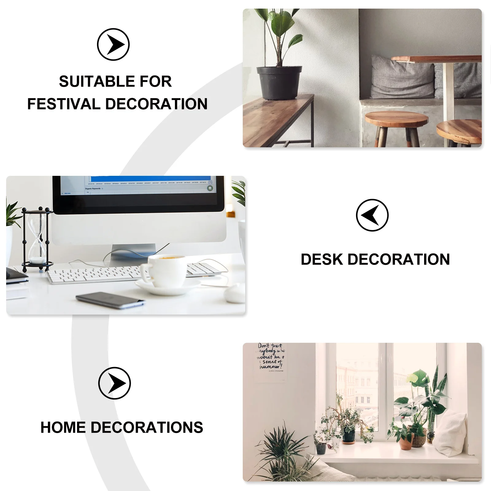 

6Pcs Artificial Micro Succulent Bonsai Mini Potted Plants Realistic Look Desktop Decorations Simulation Succulent Home Decor