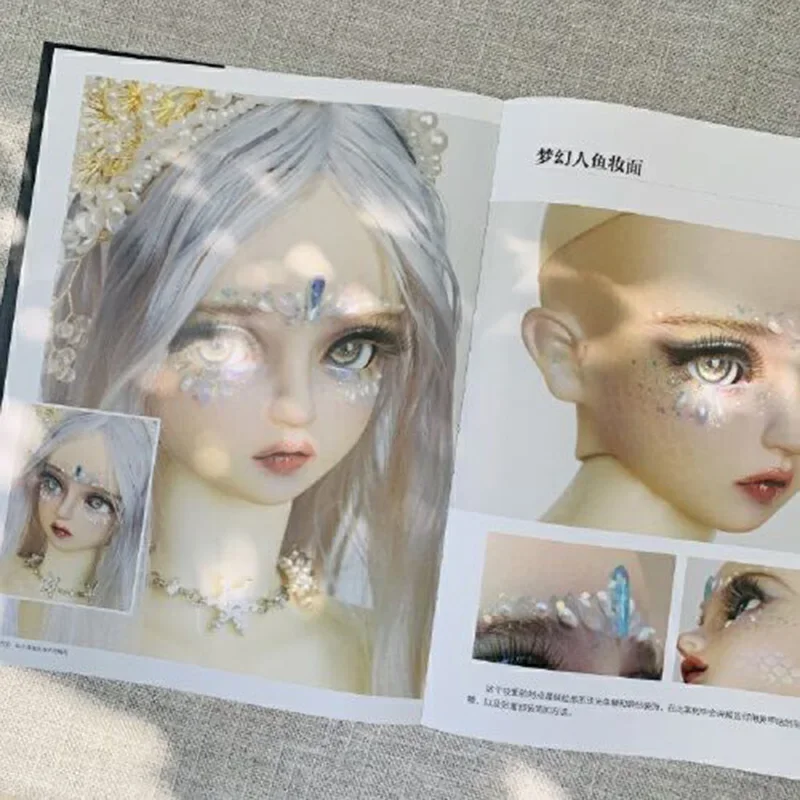 BJD Doll Makeup Analysis Book BJD Ball joint Dolls Texture Makeup Tutorial Book collezione ragazze libri d'arte
