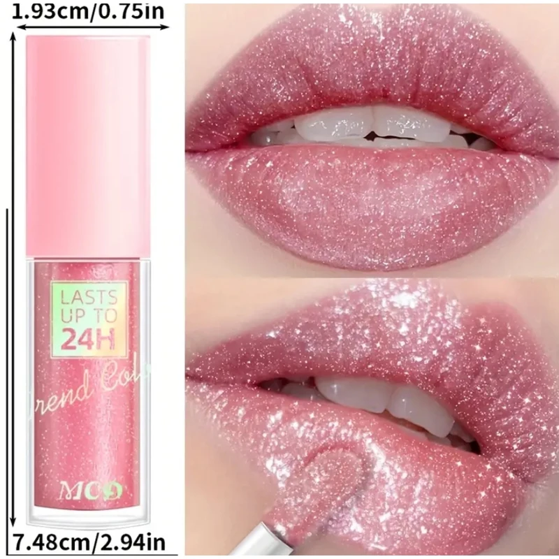 3 Mirror Lip Glaze Moisturise Lips With Long-lasting Waterproof Non-sticky Liquid Lipsticks For Extra-long Hold Lasting Lip Care