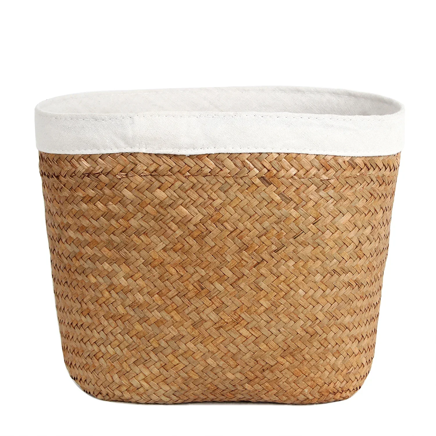 Seagrass Storage Basket Wicker  Work Rattan Hanging Planting Flower Pot Laundry Cesta Mimbre Basket Picnic Basket