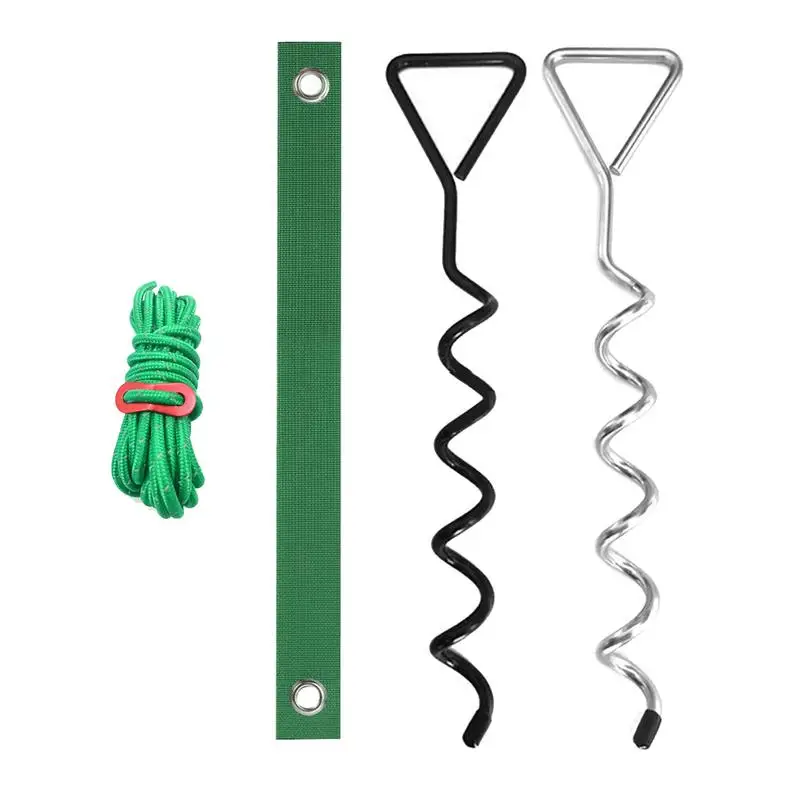 

Tree Straightening Kit Anchor Support Kit For Young Trees Against Bad Weather Include 3Pcs Stakes 3Pcs Straps 3Pcs Ropes Garden