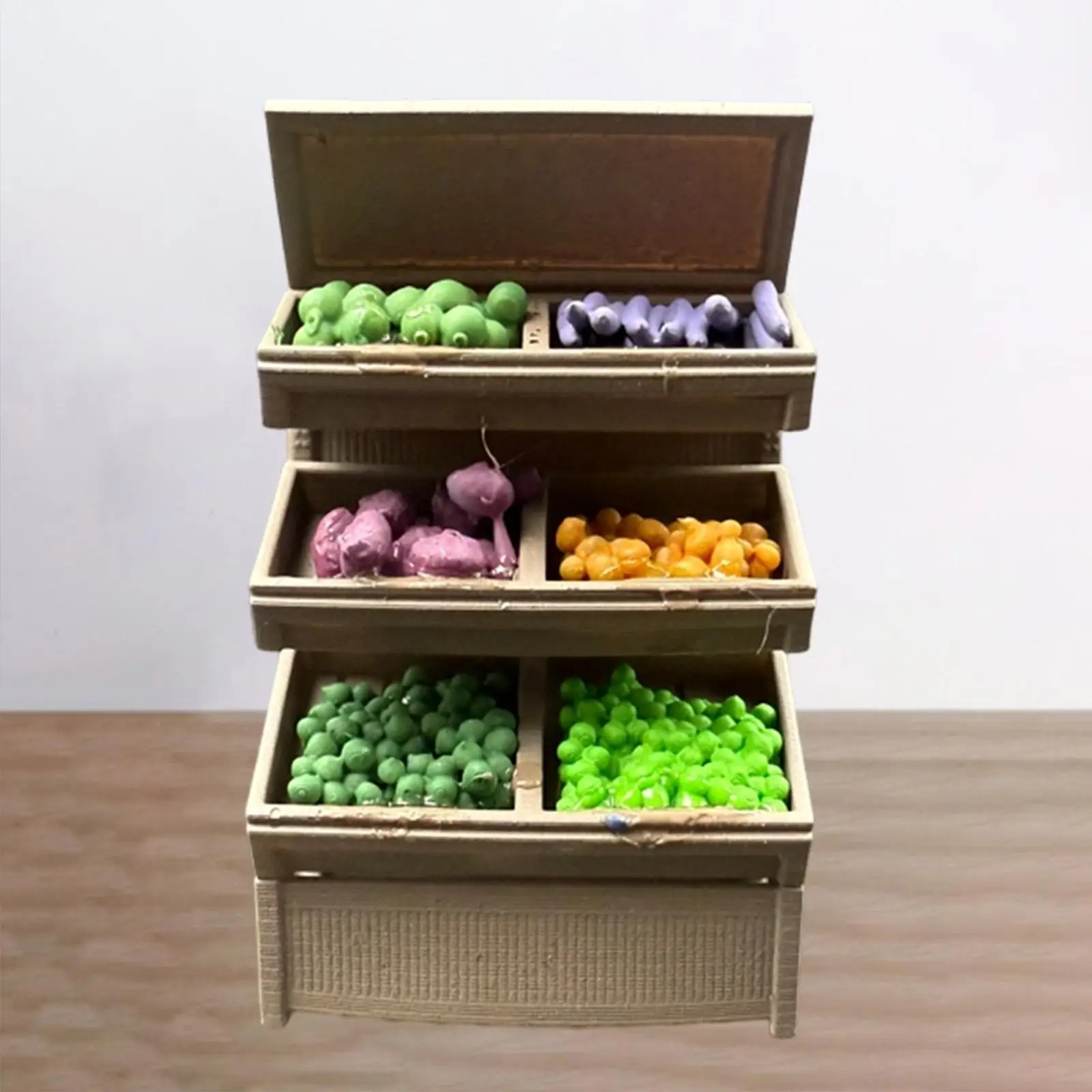 Tiny Mini Shelf Model Resin 1 64 Supermarket Diorama Accessories Creative Mini Toys Ornament for DIY Dollhouse Photo Prop