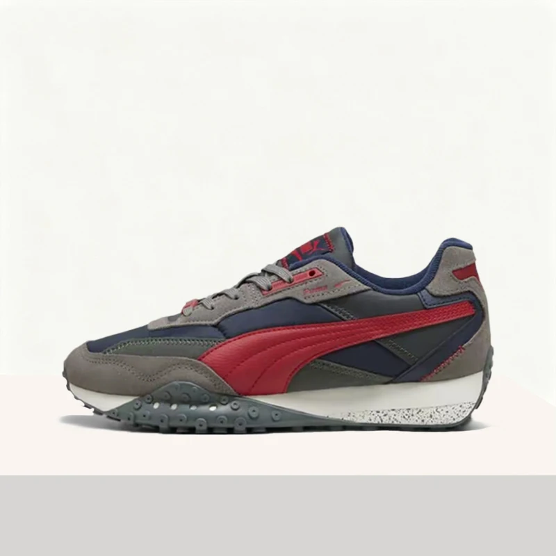 Puma Blktop Rider: Versatile, Stylish, Comfortable, Retro Low-Top Casual Shoes for Men and Women  Gray, Blue, and Red 392725-21