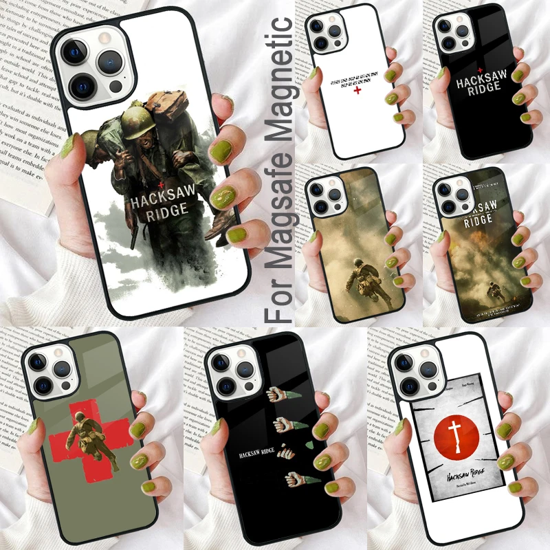 

Hacksaw Ridge Movie Magnetic Soft Phone Case for iPhone 16 Promax 15 Pro 13 14 Plus 11 12 Mini MagSafe Coque