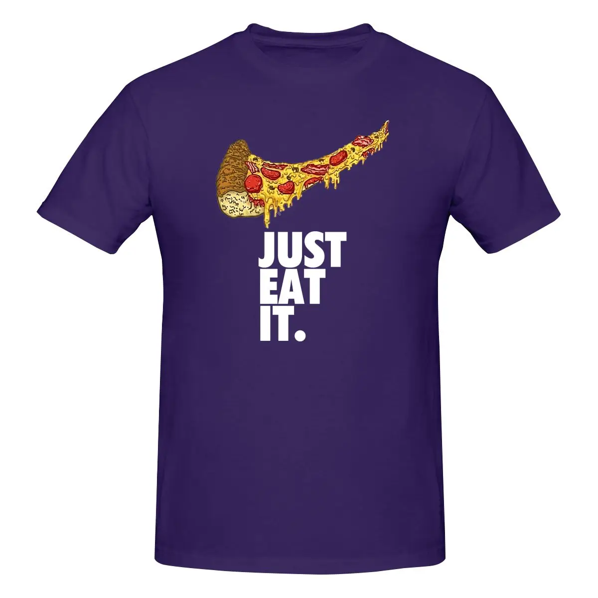 Just Eat It Pizza Shirt T-shirt Tee Rare Design Hipster High Quality