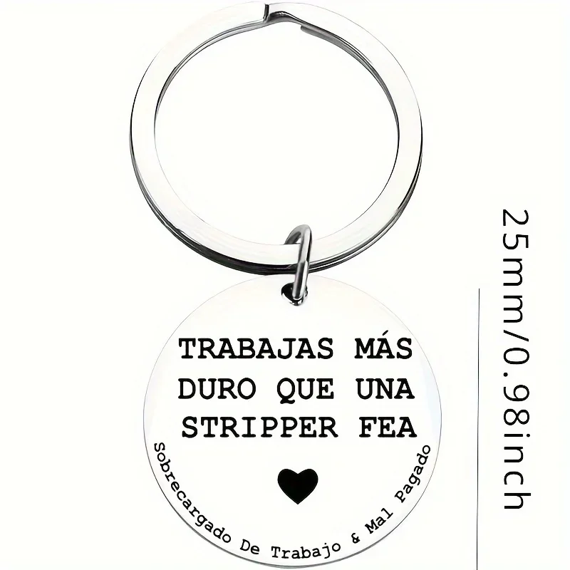 1PC Coworker Appreciation Funny Keychain For Colleague, Retirement Goodbye Appreciation Keychain For Men
