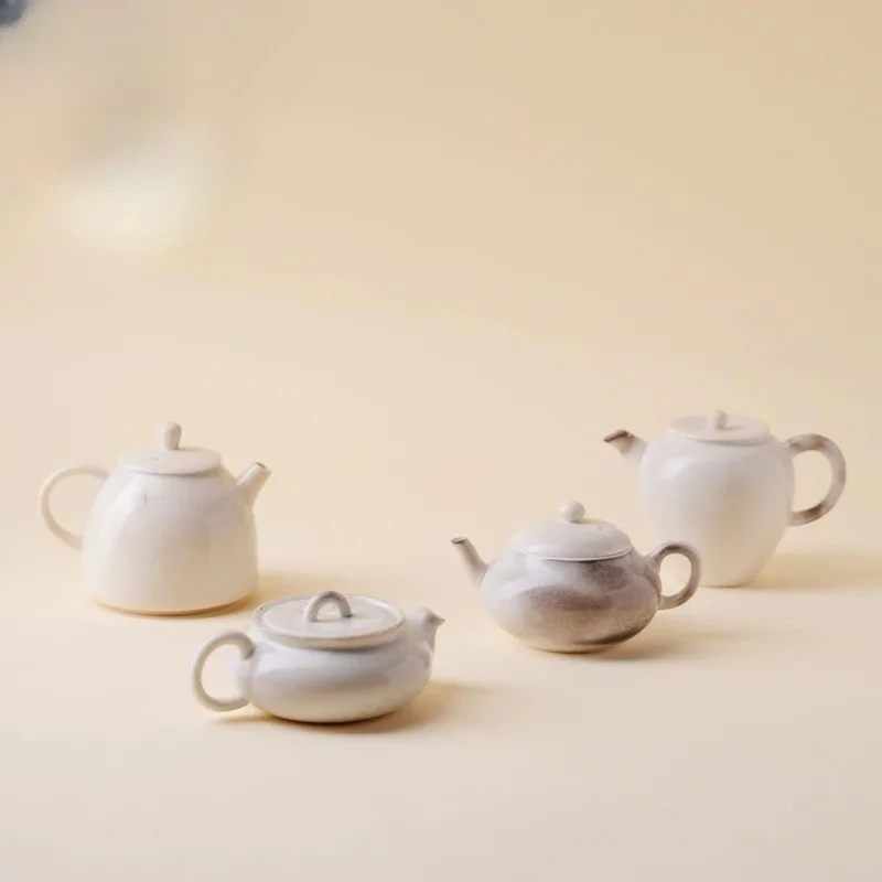 

Чайник с глазурью, обожженной в печи, винтажный, с заварочным фильтром, для приготовления чая, аксессуары для чайной церемонии, украшения, изделия ручной работы