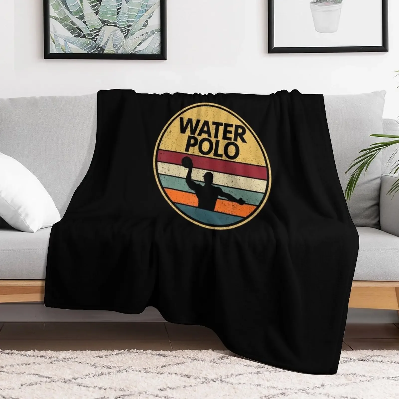 Retro Water Polo Vintage H2 Polo Waterpolo Throw Blanket For Sofa Thin christmas decoration Blankets