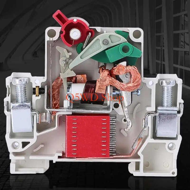 Q5WD DIN Mounted 2 Position 20Amp Direct Current Electrical Device with Safety Feature Easy to Use For Energy Systems