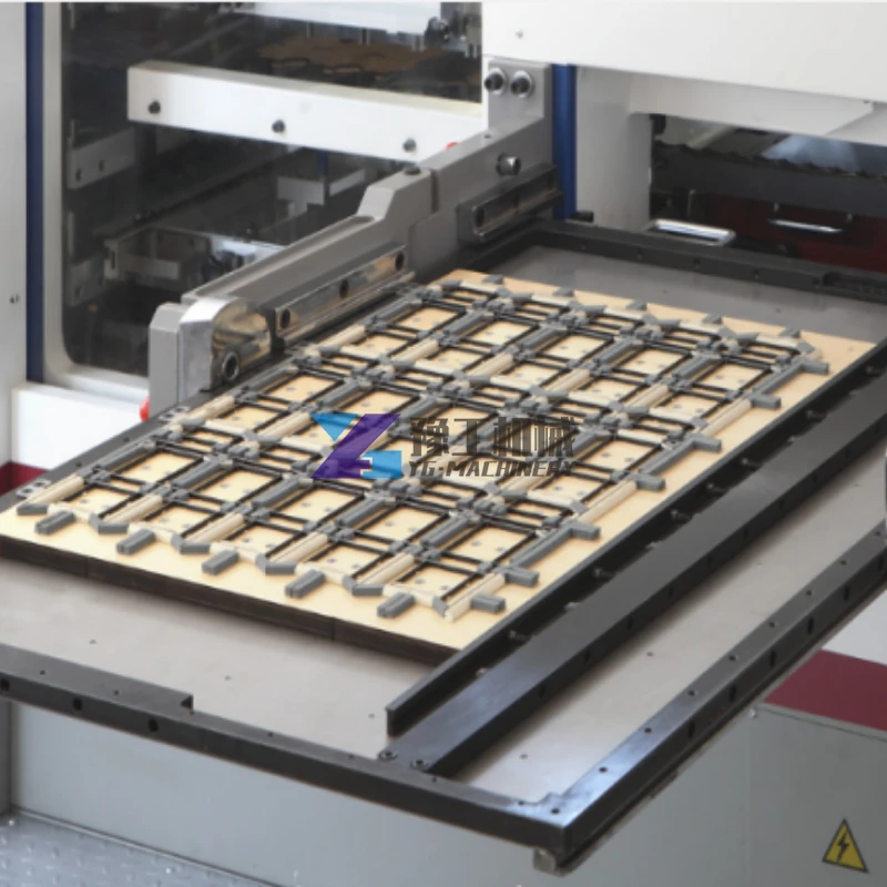 Caja de cartón plana automática, caja de embalaje de papel corrugado, máquina troqueladora