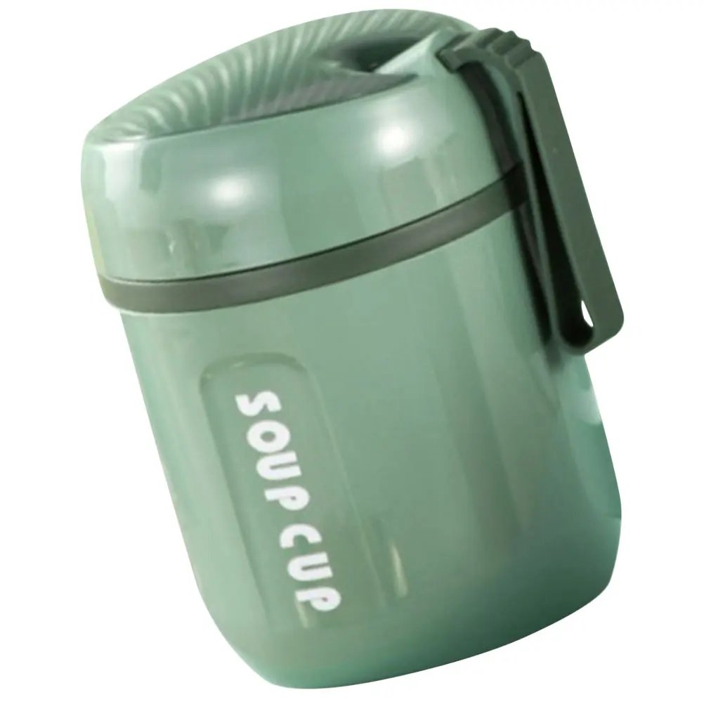 

Stainless Steel Insulated Soup Cup Leakproof Portable Food Cup Lid PP Material Thermal Breakfast Mug for Oats Milk Soup Porridge
