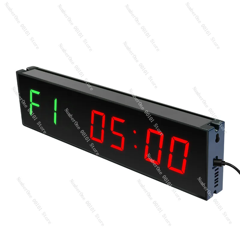 1.5 inch 6-position LED fitness timer | Positive countdown boxing match training timer