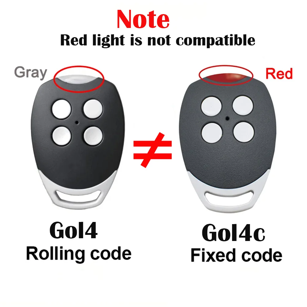 Garage Door Remote Control 20PCS 433.92MHz DITEC GOL4 BIXLS2 BIXLP2 BIXLG4 Rolling Code Remote Control Gate Keyfob Transmitter