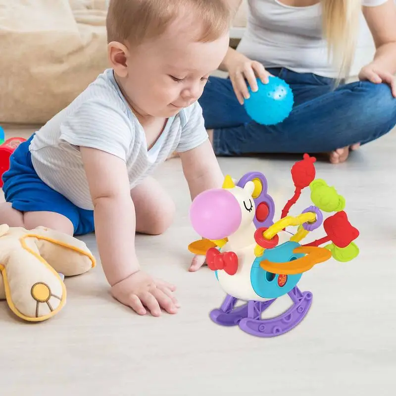 

Montessori Pull Toy Colorful Animal Sensory Toys For Babies And Toddler Educational And Fine Motor Skills Developmental Toy