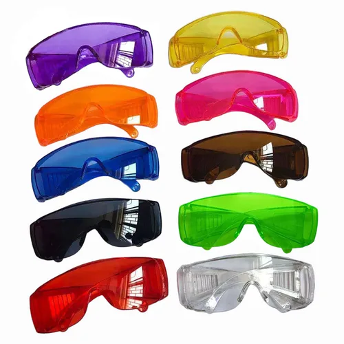 Imagen 1 del producto Gafas de protección ocular Dental a prueba de polvo, impermeables, blanqueamiento Dental, luz de curado UV para gafas de dentista, herramienta de blanqueamiento Dental