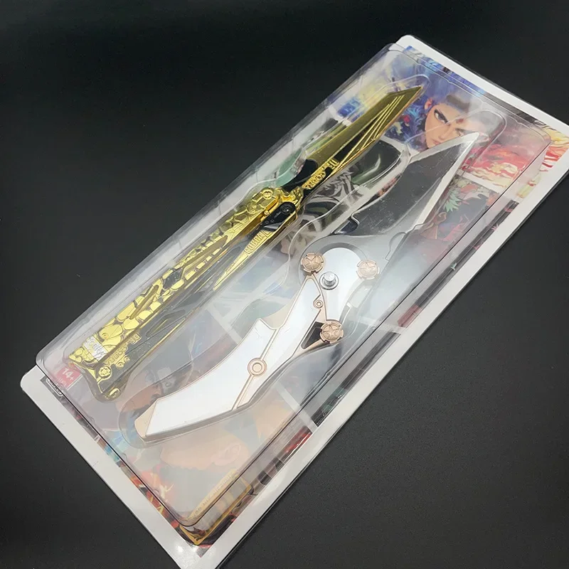 21cm Action Delta Shadow Butterfly & Blade of Pity Game Peripherals Metal Weapon Model Peripheral Collection Set Gift Sword Toys