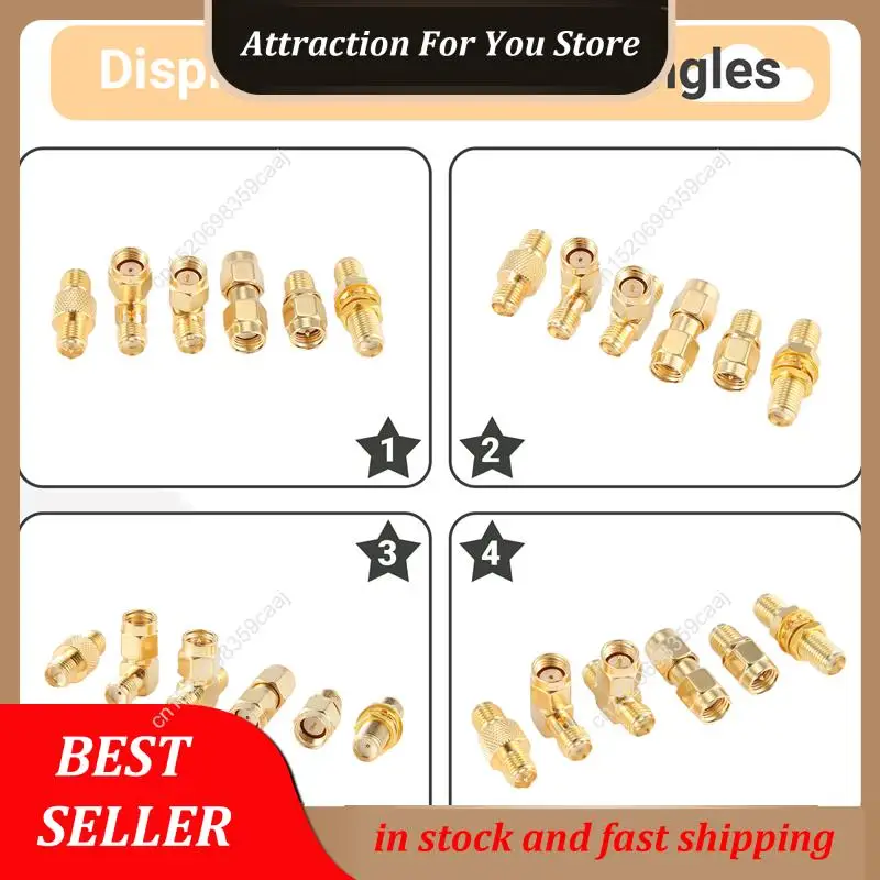 حار بيع 15 نوع RF هوائي طقم محوّل SMA موصل SMA ذكر أنثى محول ل واي فاي هوائي تمديد كابل نظارات Ante #2