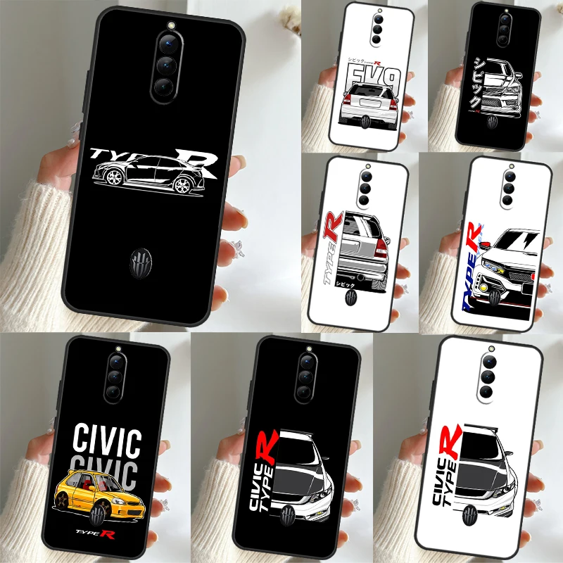 JDM Type R Civic Sport Car Case For ZTE Nubia Red Magic 8 Pro 6S 7S 6 7 Pro 6R 5G 5S Cover Phone Shell Fundas