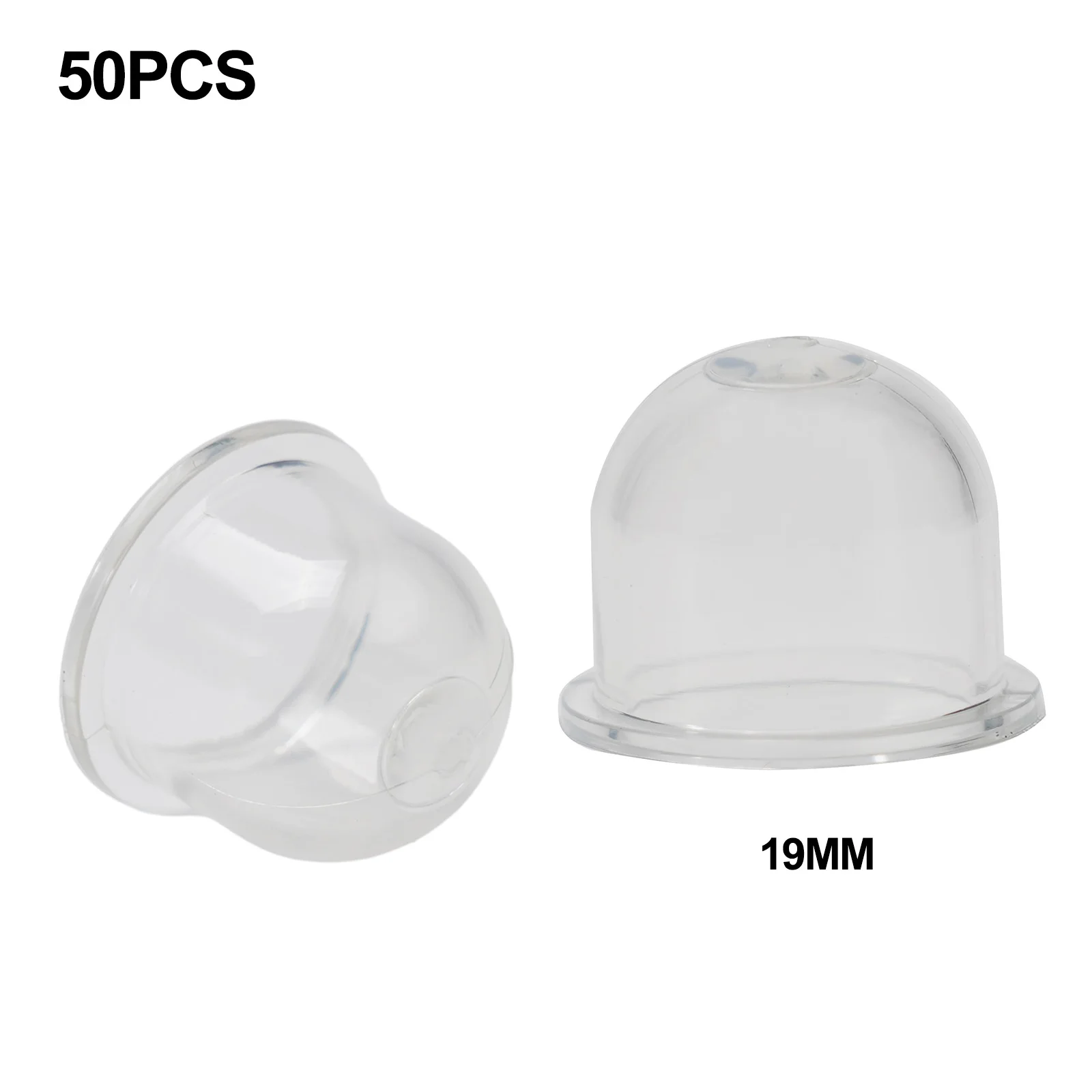 Imagem -02 - Bomba de Combustível para o Carburador Primer Bulbo Motosserras Ventilador Tamanho Pequeno Peças de Serra Copo de Óleo Pvc Trimmer 50 Pcs 19 mm