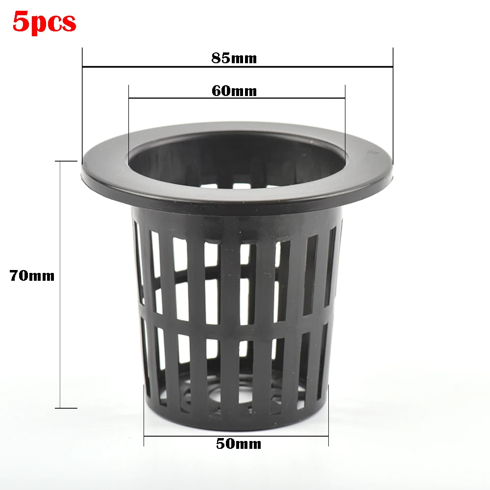 5/10 szt. Siatka do uprawy roślin doniczki przedszkolne kubka hydroponiczna siatka do kolonizacji kosz z tworzywa sztucznego