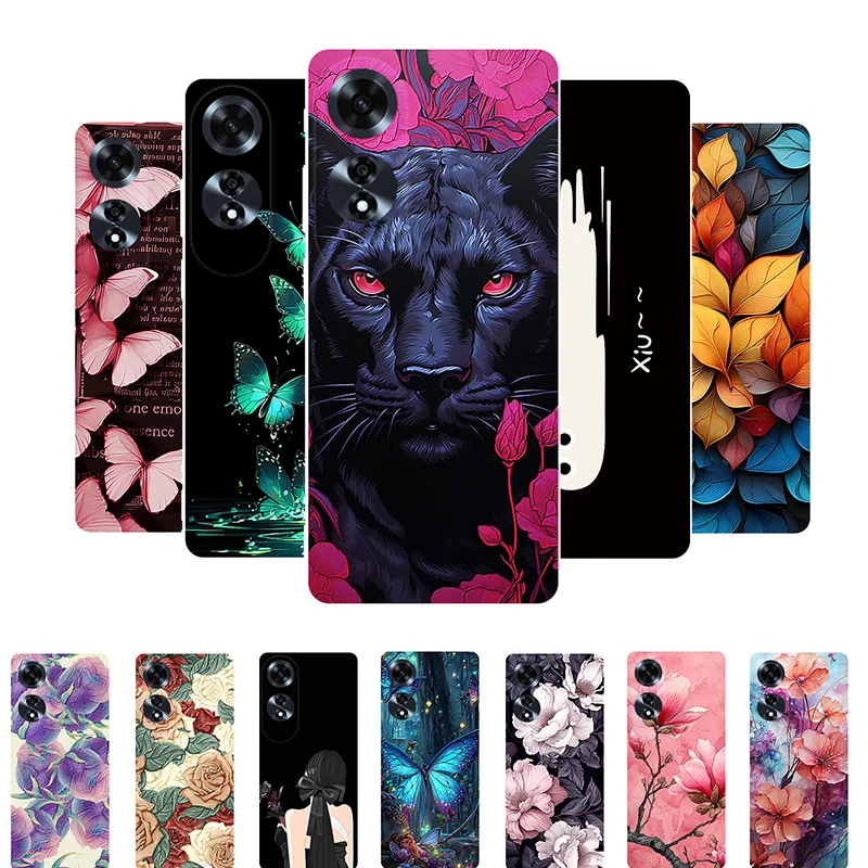 For OPPO A60 4G Case A 60 Animal Soft TPU Protective Silicone Case for OPPO A60 CPH2631 Back Cover OPPOA60 Phone Case