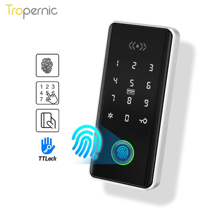 TTlock APP Smart Cabinet Lock Office Storage Fingerprint Drawer Password 13.56mhz RFID Card  for Sauna GYM Resort