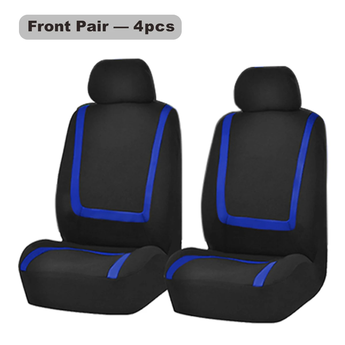4-teiliger Sport-Autositzbezug-Set: Vordersitzbezug und Vorderer Rückenlehnenbezug – Detail 6