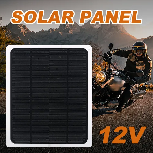 Mantenedor de cargador de batería Solar, Kit de carga de mantillo de Panel Solar impermeable portátil de 12V para coche, motocicleta, barco, marino