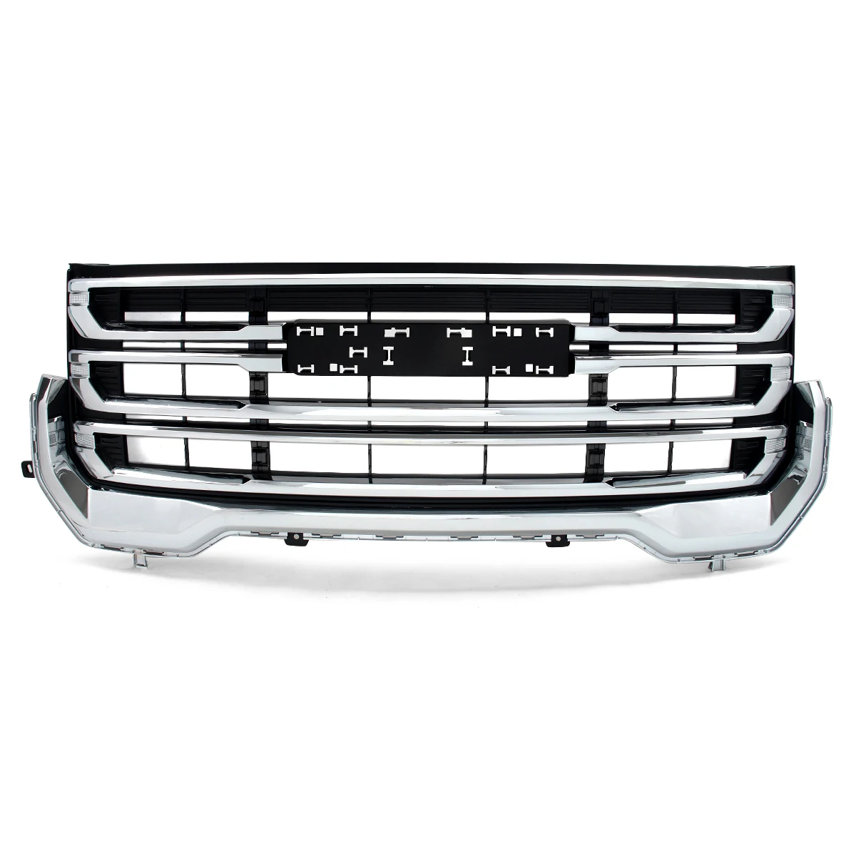 84766563 Fit For 2020-2023 GMC Acadia Front Bumper Upper Grille Chrome+Black US