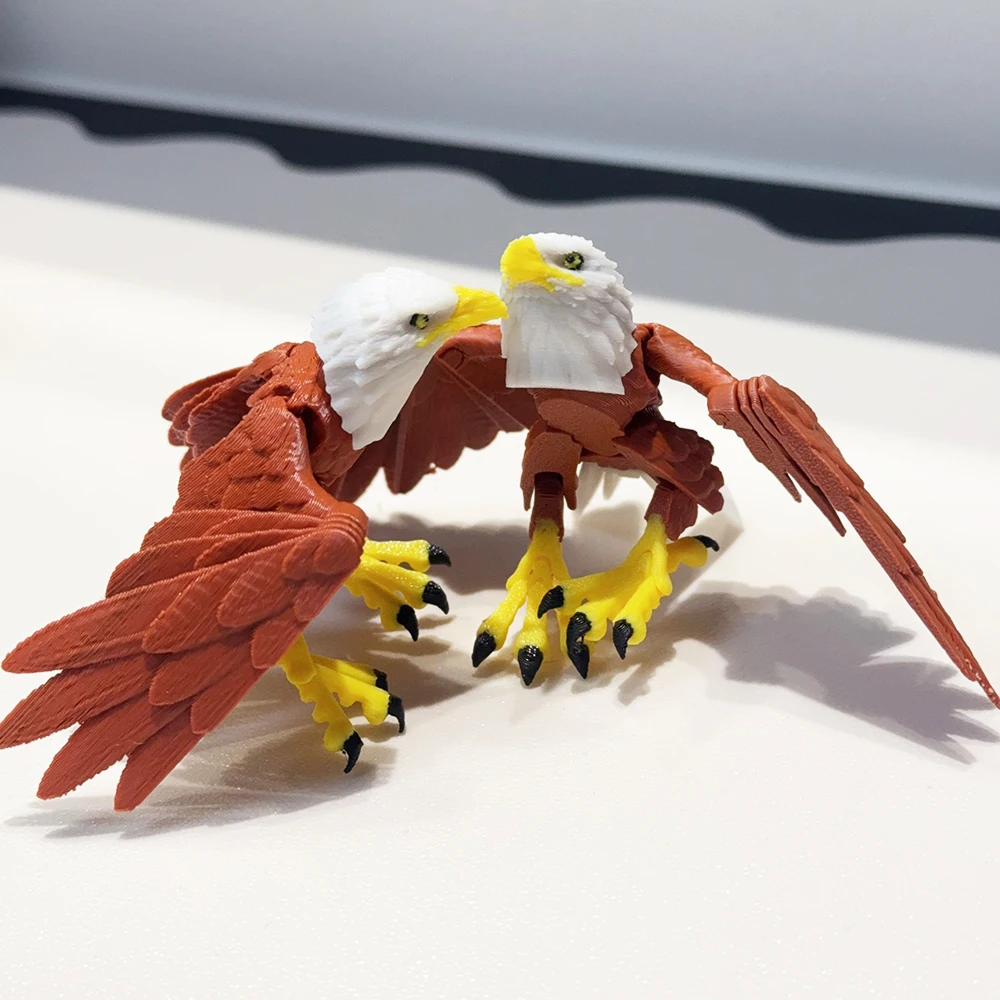 

3d Printing Cute And Silly Eagle Model Plastic Ornament Desktop Decoration Sculpture Ornament Holiday Gift