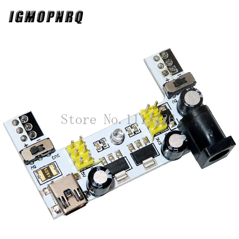 MB102 DC 7-12V Micro USB Interface Breadboard Power Supply Module MB-102 Module 2 Channel Board