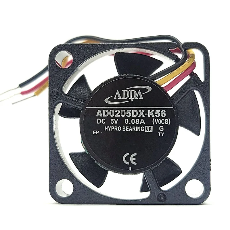 ADDA AD0205DX-K56 Ventola di raffreddamento per server CC 5 V 0,08 A 25x25x07 mm a 3 fili