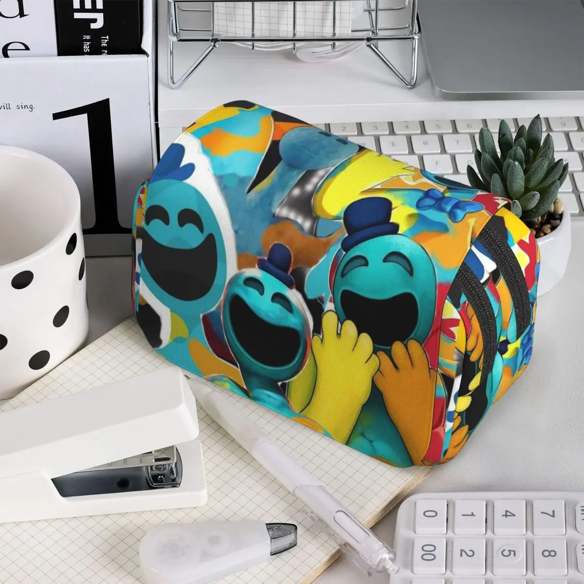 Doey Doughman Horror Pianosaurus Federmäppchen für Jungen und Mädchen, Schule, Stiftbox, Bleistiftbeutel, Schreibwaren, Stifthalter, Tasche