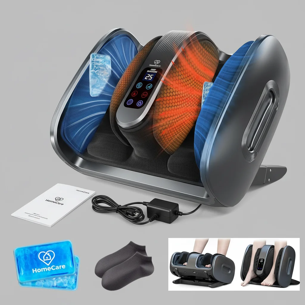 Massaggiatore plantare con calore, impastamento profondo per il relax e il sollievo dalla circolazione, uso domestico portatile