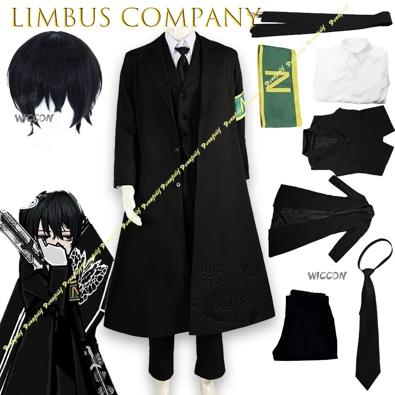 Disfraz de Lee Box de Limbus Company, Library Of Ruina, Accesorios de PVC en Blanco y Negro de Lobotomy Corporation para Mujeres y Hombres, Halloween
