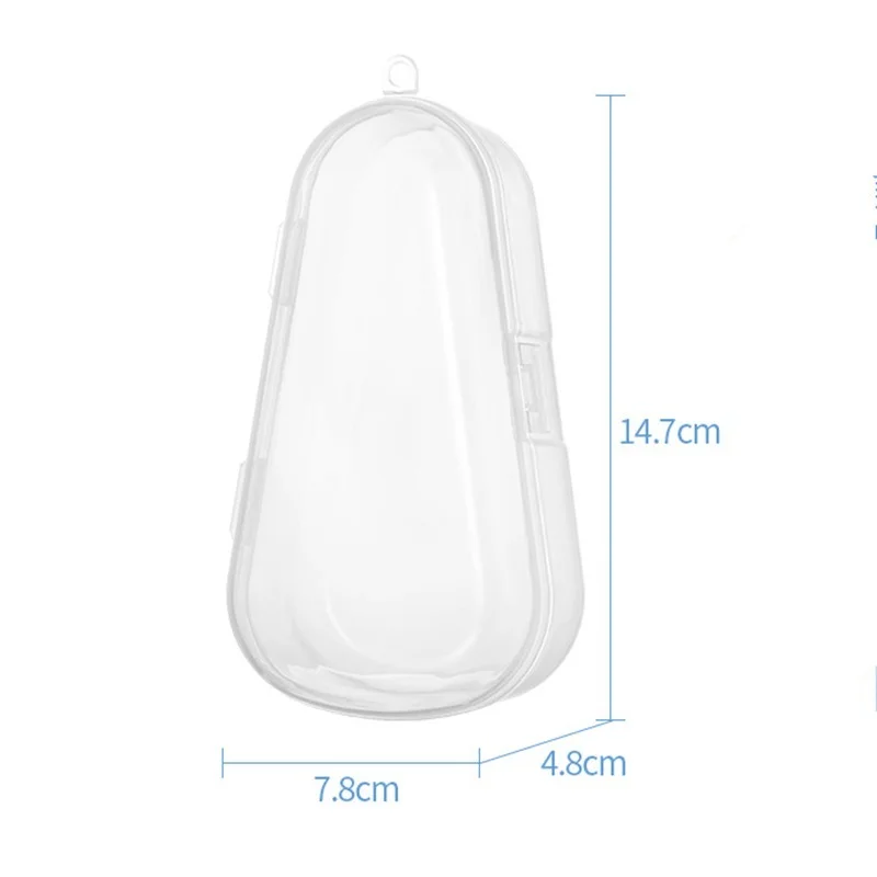 1pc transparente vazio caixa de plástico para o bebê mordedor mamilo nasal irrigador caixa de armazenamento crianças medicina doces caixa de armazenamento