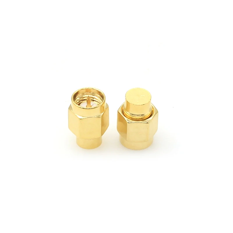 2PCS 2W 6GHz 50 ohm SMA Male RF Coaxial Termination Dummy Load Gold Plated Cap Connectors Accessories