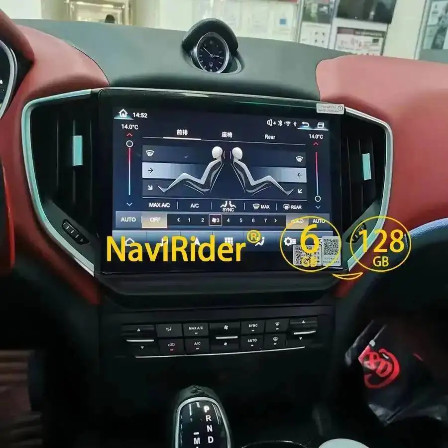 Android GPS Stereo 4G WiFi Head Unit Autoradio Multimedia Player für Maserati Ghibli 2014-2020 10,26 Zoll gebogener Bildschirm CarPlay – Detail 8