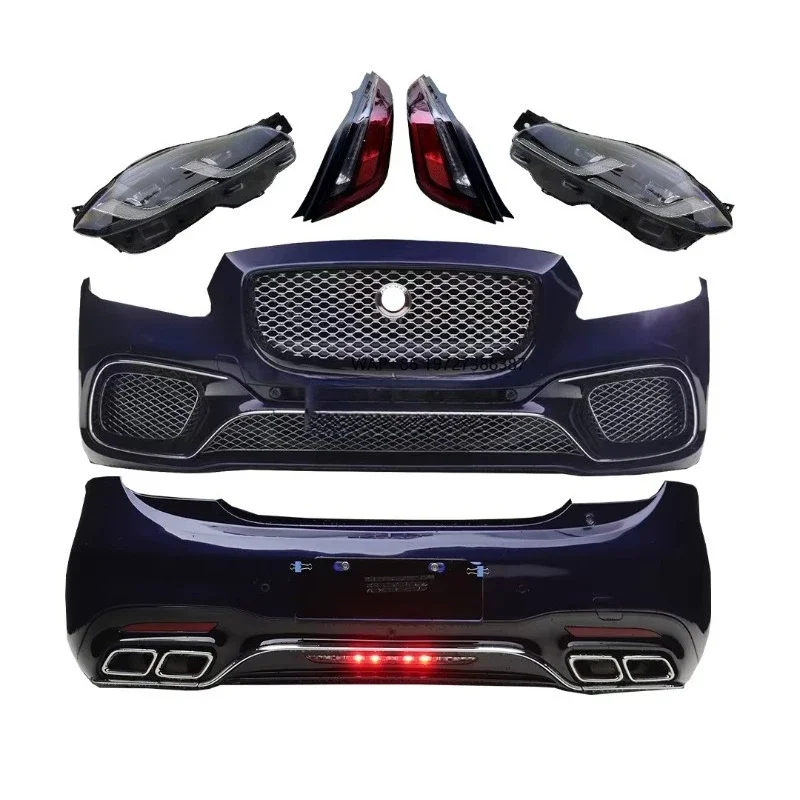 2010-2019 for XJ Models Body Kit Modification 100W LED Headlights LED Taillights Front & Rear Bumpers; New Condition