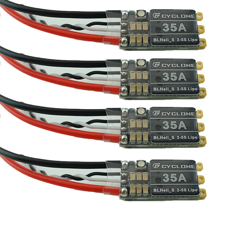 4Pcs Cyclone 35A/45A BLHeli_S ESC Supporting 2-6S Power Supply  For RC FPV Quadcopter Airplanes Drone