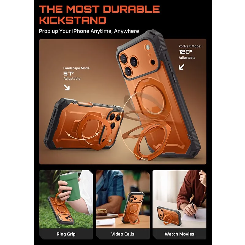 For iPhone 17 Pro Max Case SUPCASE UB Grip Pro Heavy Duty Rugged Magnetic  Phone Case with Tempered Glass Screen Protector - AliExpress 202192403