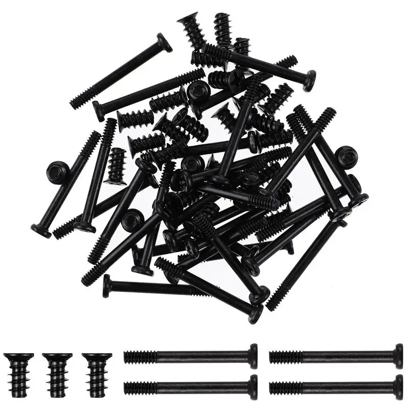 60pcs Computer Cooling Fan Mount Screws Case Fan Long Short Screws Set Short Screws For Computer Fan Mounting Screw