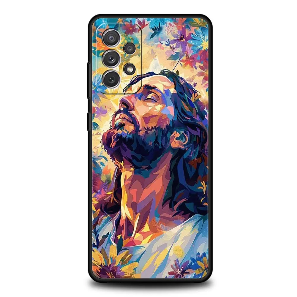 الإيمان المسيحي الدينية يسوع الحال بالنسبة لسامسونج A51 A71 A21S A12 A11 A15 A25 A31 A41 A23 A33 A53 A73 A05S A13 5G A35 A55 غطاء